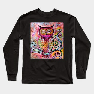 Whimsical Owl Long Sleeve T-Shirt